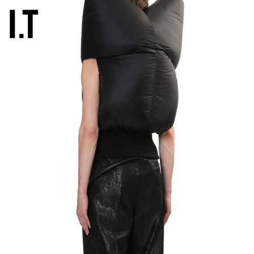 IT Rick Owens男装廓形无袖羽绒服新款夸张设计感拉链羽绒短背心 - 图2