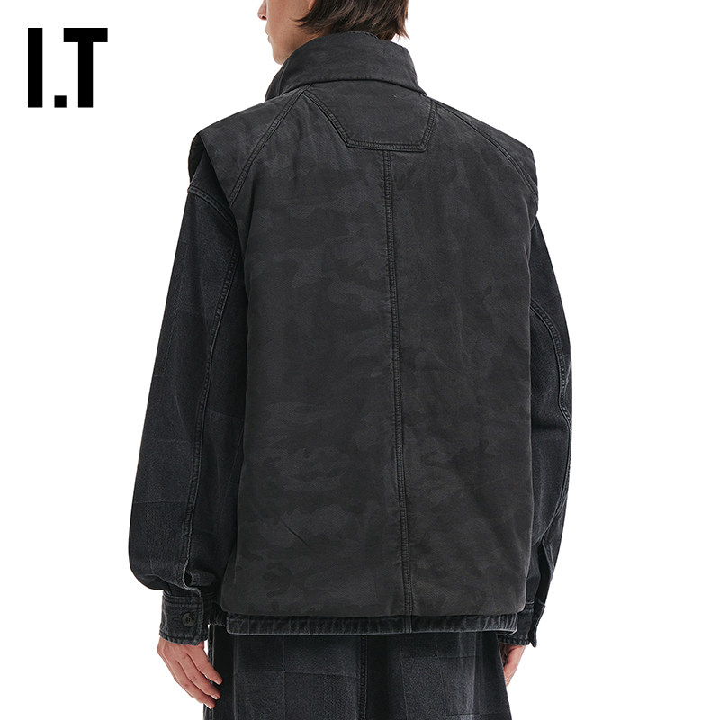 IT JUUN.J男装立领拉链马甲新款帅气型男两面穿背心外搭939P81MP,淘宝优惠券,粉丝福利购,淘宝优惠卷