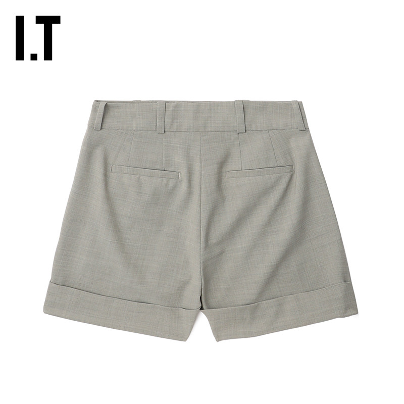 IT rag & bone女装卷边短裤阔腿裤新款宽松纯色西装短裤RA2L25XQ,淘宝优惠券,粉丝福利购,淘宝优惠卷