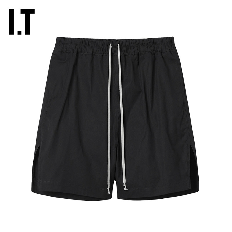 IT Rick Owens男装宽松短裤新款简约街潮开叉休闲裤阔腿裤2397TE,淘宝优惠券,粉丝福利购,淘宝优惠卷