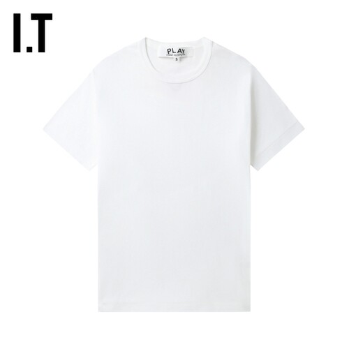 IT CDG PLAY COMME des GARCONS川久保玲情侣款合身基础短袖T恤 - 图2