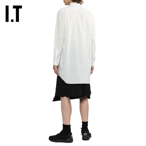 IT CDG COMME des GARCONS HOMME PLUS男装中长款衬衫立体缀饰 - 图2