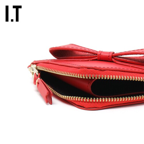 IT CDG COMME des GARCONS Wallet女款拉链零钱包时尚质感卡包 - 图2