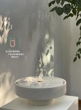 流水喷泉山水中式水景摆件办公桌面水系水钵假山现代会所庭院饰品
