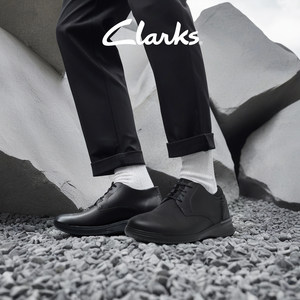 Clarks其乐男鞋春夏时尚休闲鞋舒适单鞋系带简约商务休闲皮鞋婚鞋