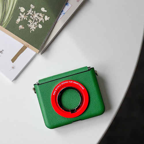 适用华为purax手机壳全包中轴铰链novaflips磁吸支架荣耀Magicvflip2高级皮小米mixflip2可爱三星zflip7防摔 - 图3