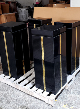 大理石雕塑底座新中式摆台定制