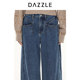 DAZZLE Disu Outlet Retro Jeans Washed Craft Winter Denim ກາງເກງຂາກວ້າງ