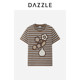 ເສື້ອທີເຊີດແຂນສັ້ນ DAZZLE Desu Ole summer ງ່າຍດາຍທາງເທິງສໍາລັບແມ່ຍິງ