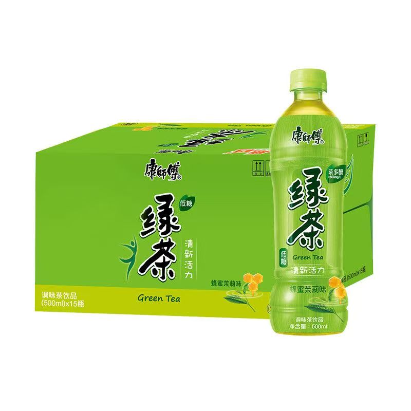 康师傅冰红茶绿茶茉莉味果味茶饮料500ml*15瓶整箱多省包邮 - 图2
