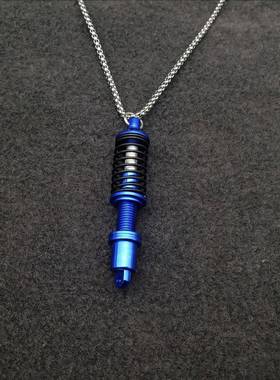 汽车钥匙扣减震器减压钥匙扣挂件金属广告礼品弹簧钥匙扣