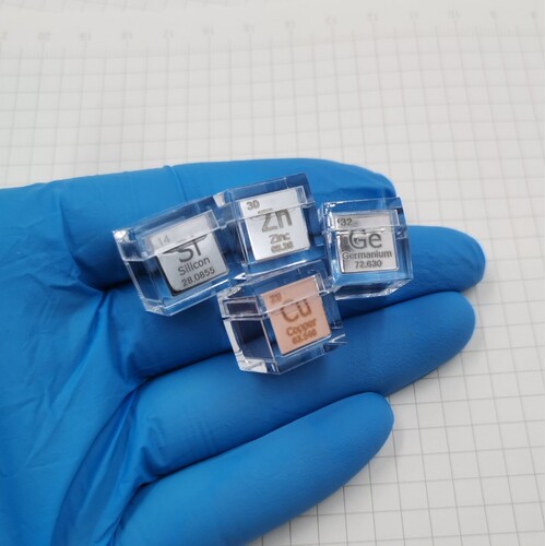 化学元素金属10mm立方体专用亚克力盒 高透明正方体亚克力展示盒 - 图2