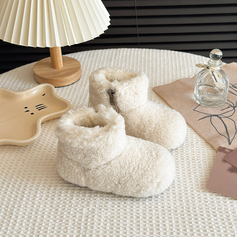 女童毛毛靴2025冬季新款儿童加绒保暖棉靴宝宝舒适百搭防滑大棉鞋,淘宝优惠券,粉丝福利购,淘宝优惠卷