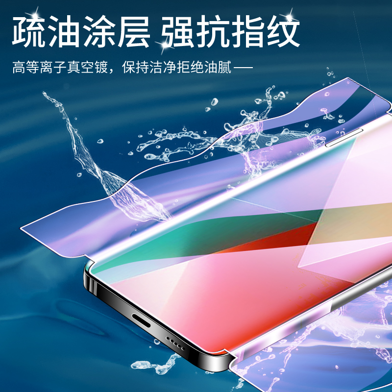 适用红米note13钢化水凝膜note13rpro一体前后保护全包边note13pro/+手机膜redmi全屏覆盖抗蓝光小米防摔软膜 - 图2