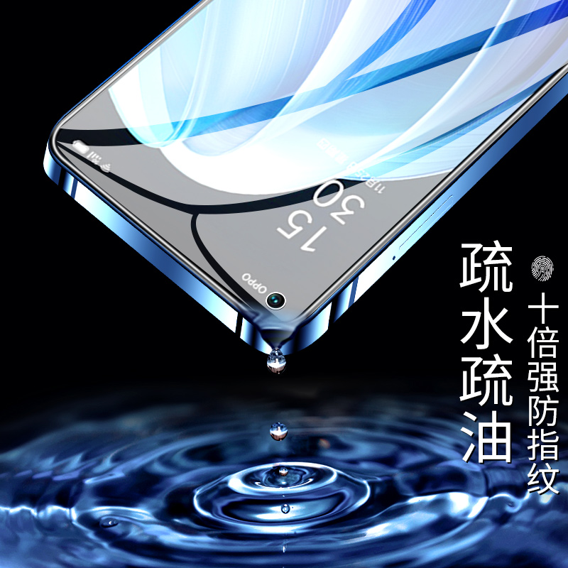 适用opporeno7钢化膜reno6/4se/8/5防窥膜a93/a92s/a72/a32手机R17R15贴膜a11/a9/a5/a8水凝膜A96全屏k9k5k10 - 图2