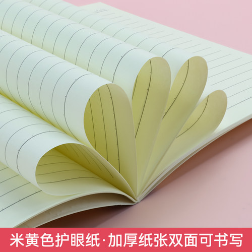 凯萨小学生作业本子四线方格横格算术拼音本生字本英语数学写字练习本16k36k幼儿园初高中生10本装方格作业本 - 图2