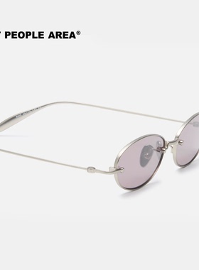 SOFT PEOPLE AREA-GUO (墨镜）椭圆复古小框钛金属超轻镜框眼镜