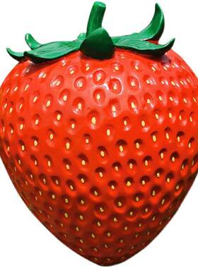 仿真玻璃钢水果蔬菜雕塑果园农场西瓜胡萝卜草莓辣椒葡萄落地摆件