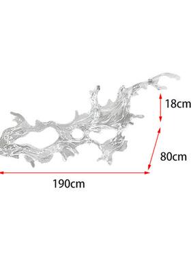酒店售楼处大堂空中吊顶装饰透明浪花雕塑吊饰树脂摆件挂壁装饰品