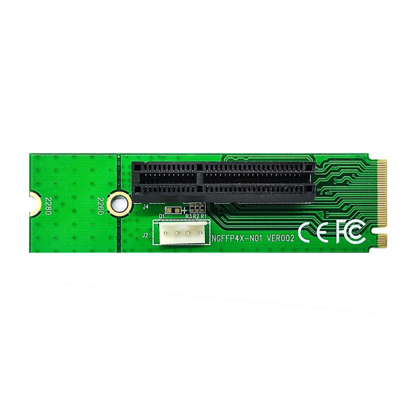 M2 NVME转PCI-E转接卡M.2转PCIE扩展插槽 NGFF Key M转真正4X信号 - 图1