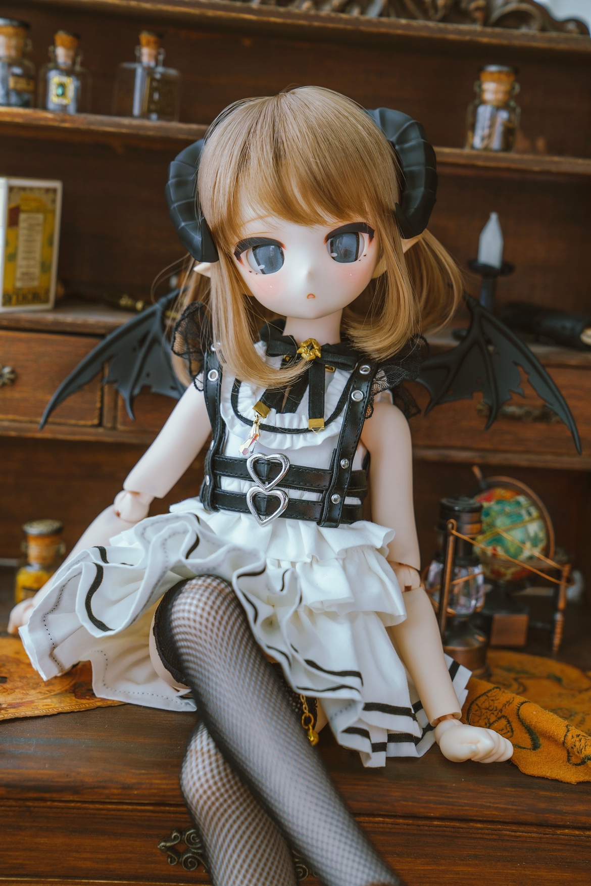 「小羊商店」四分 msd mdd bjd 熊妹 背部恶魔翅膀 现货 - 图0