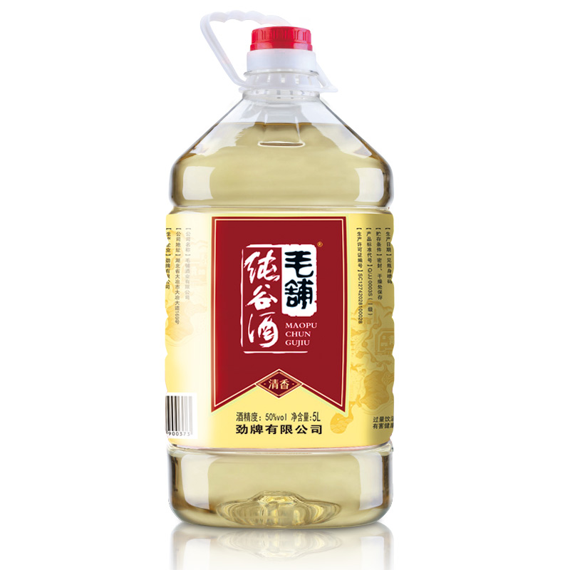 毛铺纯谷酒 高度白酒 50度 5L桶装 家庭装 配制酒白酒 毛铺旗舰店