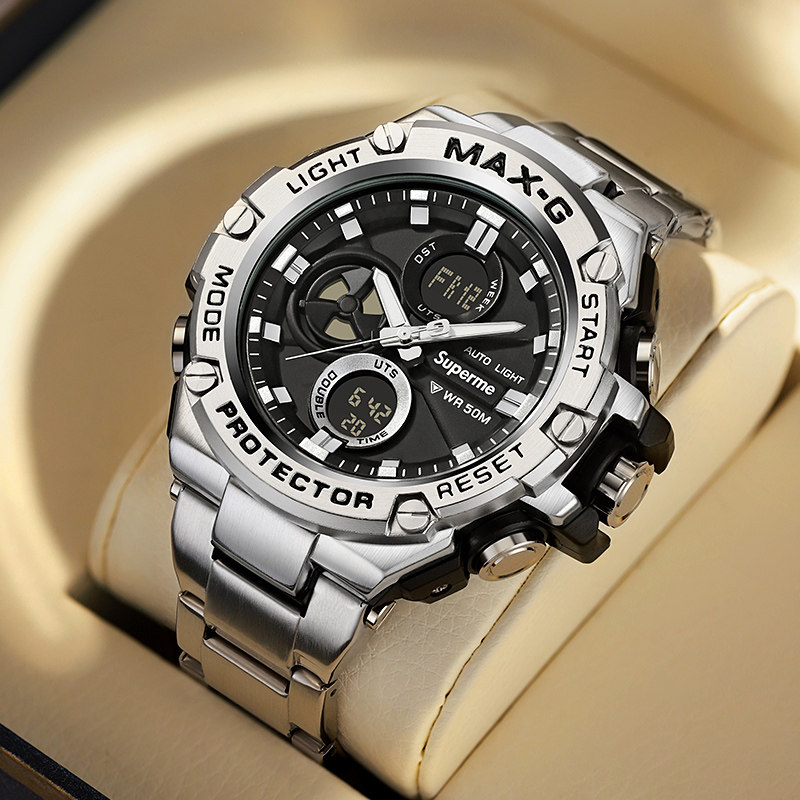 钢铁之心高中学生青少年潜水感手表 tirense国产腕表