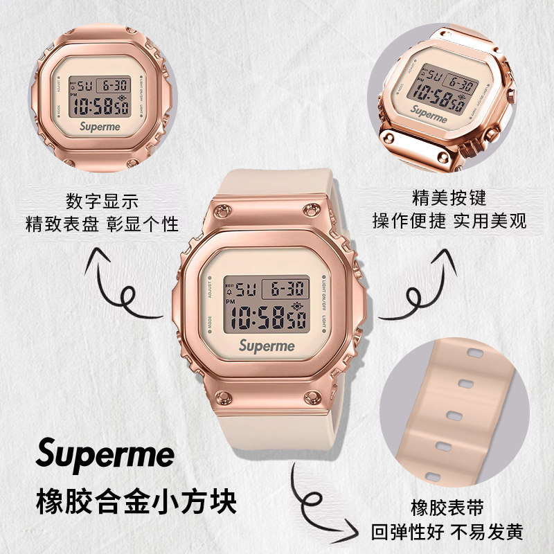 小众轻奢电子女士初高中学生风手表 tirense国产腕表