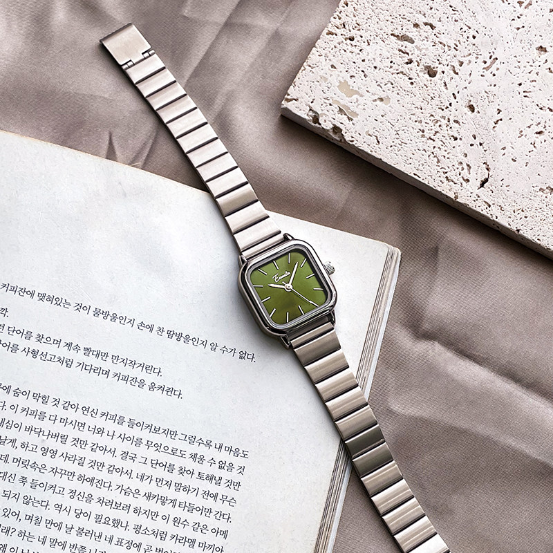 小众高级感钢带气质简约学生风手表 依文琳手表国产腕表