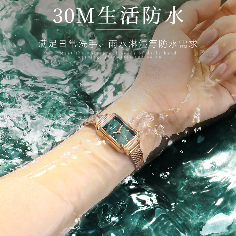 英国小众简约气质复古方形正品手表 依文琳手表国产腕表