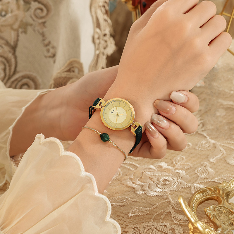 英国小众简约气质复古学生细带手表 依文琳手表国产腕表