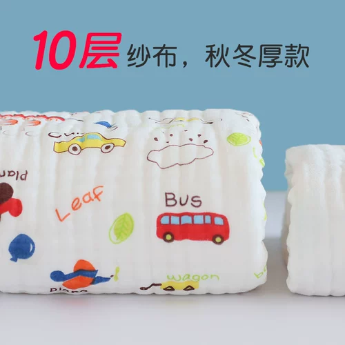 Детское хлопковое марлевое банное полотенце для новорожденных, увеличенная толщина, хорошо впитывает воду