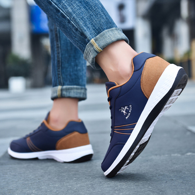 奈客保罗男鞋2019秋冬新款鞋子男士运动鞋休闲百搭板鞋男保暖加棉