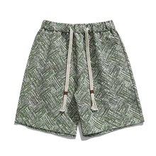 美式格纹满印短裤男夏季外穿潮牌宽松大码沙滩裤男生休闲五分裤子,淘宝优惠券,粉丝福利购,淘宝优惠卷