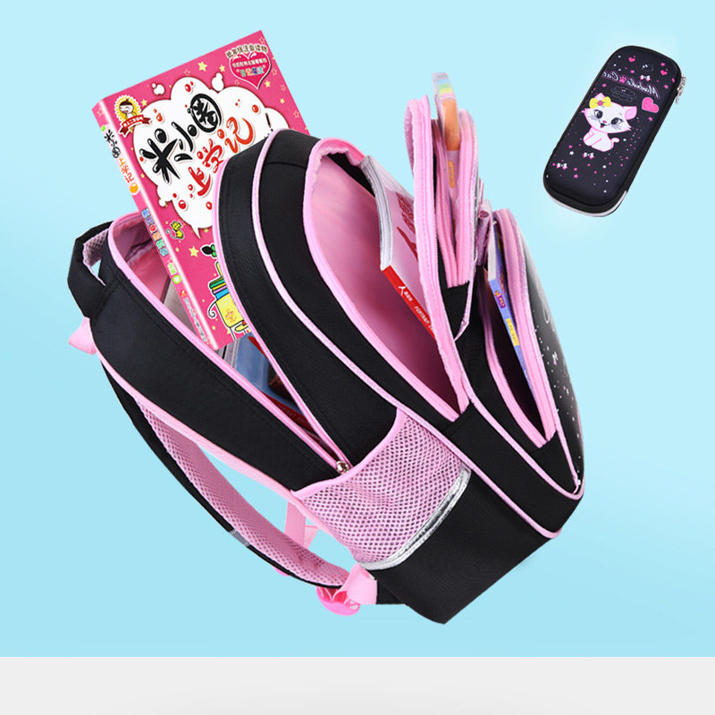 韩版小学生女孩公主超轻减负书包 贝町双肩背包