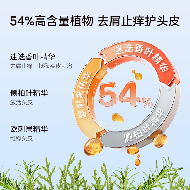 亲初青少年植物去屑洗发水儿童专用止痒控油蓬松男女洗护套装清爽