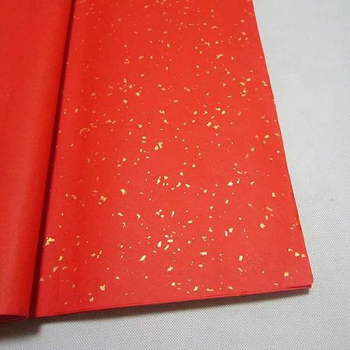 四尺万年红宣纸 万年红洒金描金龙凤宣纸 红宣纸 红宣纸对联用纸 - 图1