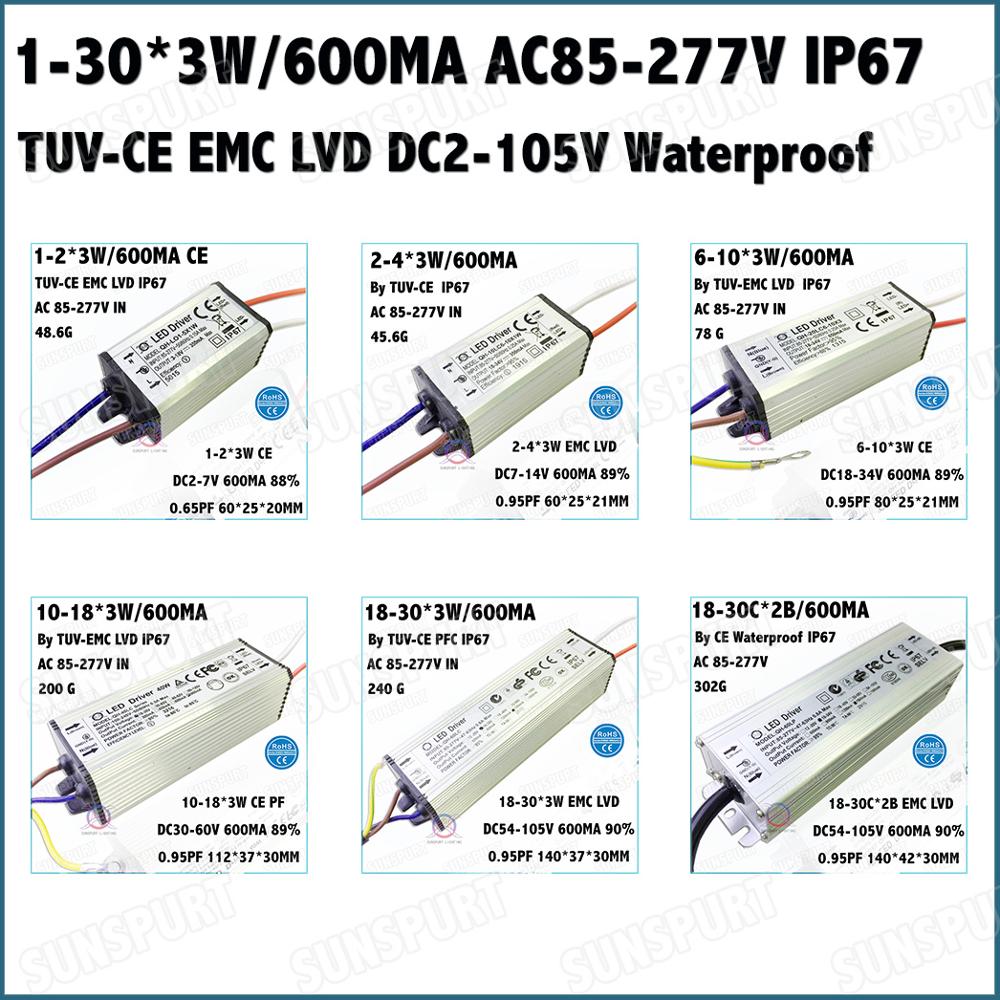 CE轨道灯射灯筒灯led内置恒流驱动电源18W12W24W镇流器36W变压器 - 图3