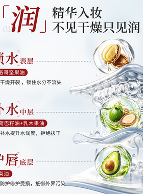 彩色润唇膏曼秀雷敦润唇持久水润
