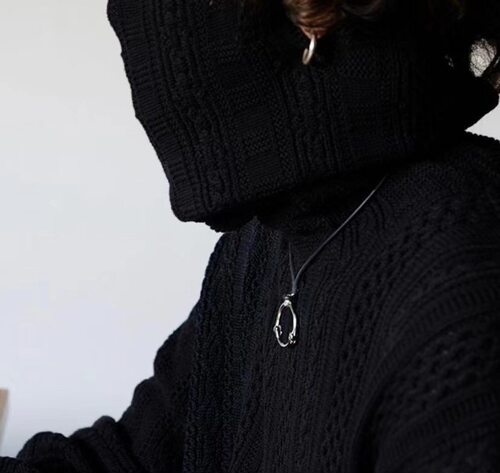 BMC the soloist宫下贵裕经典骨头圆环皮绳项链情侣pengiri同款 - 图2