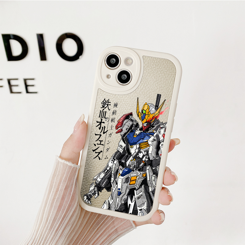 适用苹果14卡通高达13小米12动漫11华为mate40独角兽p50/nova7荣耀70/vivo/x80/iqoo10/oppo小羊皮pro手机壳 - 图1