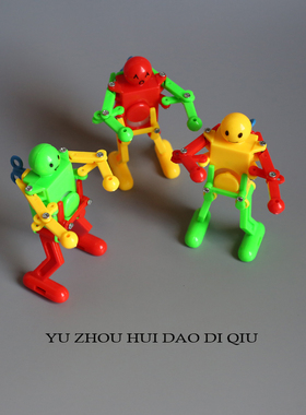 无聊了拧发条看机器人跳舞！发条