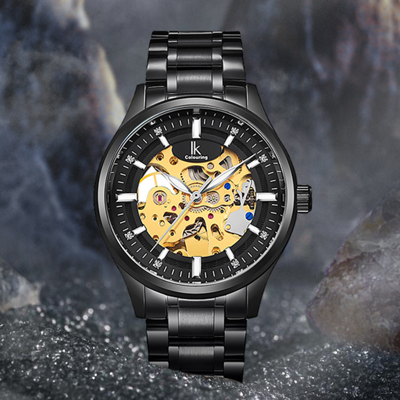 时加达男十大全自动潮流炫酷机械表 时加达国产腕表