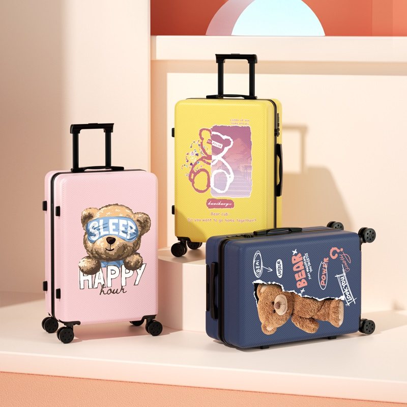 小熊高颜值女2021新款学生行李箱 一菏旅行箱