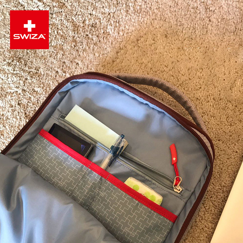 swiza女神14寸轻薄通勤包款电脑包 swiza双肩背包