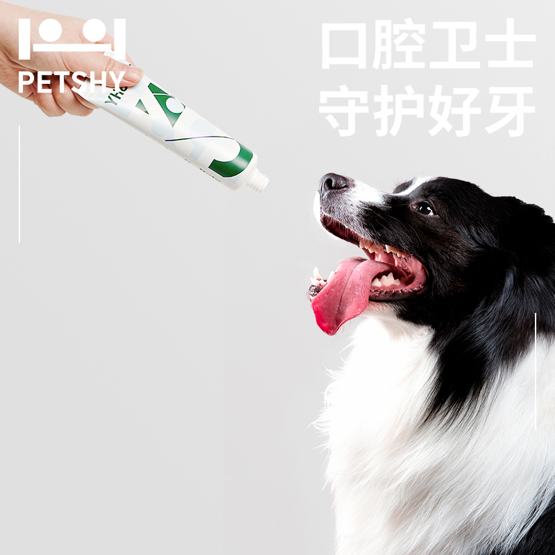 PETSHY百宠千爱 狗狗猫咪牙刷牙膏套装可食用洁齿口腔清洁用品 - 图0