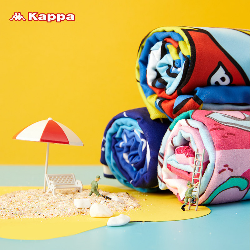 kappa儿童浴袍游泳夏季吸水浴巾 kappa游泳浴巾/吸水巾