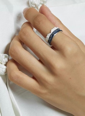 【Lunami 夜深见月】繁花系列编织丝带细戒指