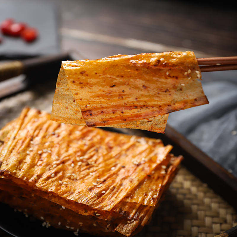 薄豆皮麻辣儿时手撕大休闲豆干辣条 风翎食品豆腐干