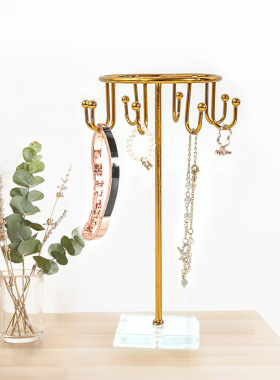 创意T型家用梳妆台首饰收纳架简约戒指耳环挂项链头绳展示架摆件